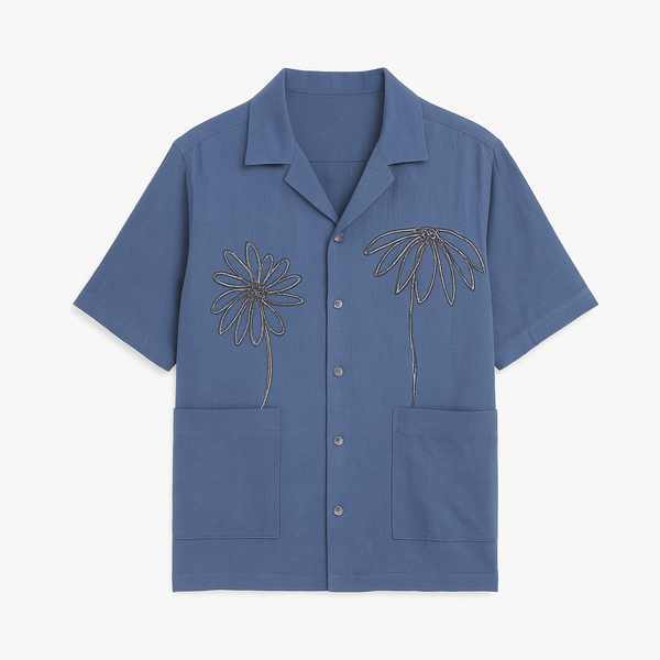 Thread Embroidered Flower Shirt from the Koddi demo catalog